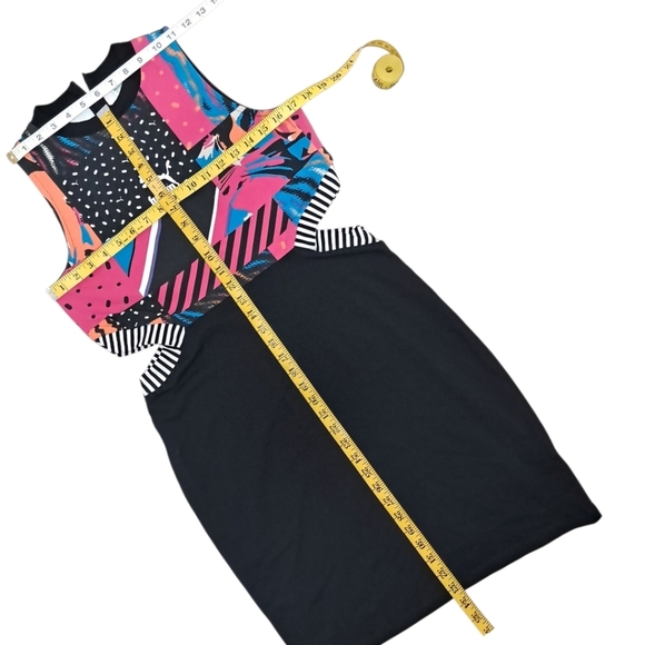 Puma Classics Clash All Over Print Cutout Dress Size L - Picture 15 of 16